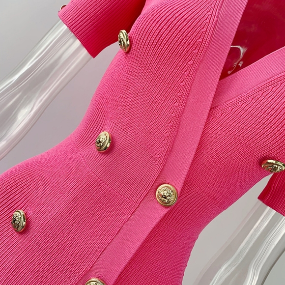 Black Pink NWT UNBRANDED Bodycon Mini Dress - Picture 5 of 14